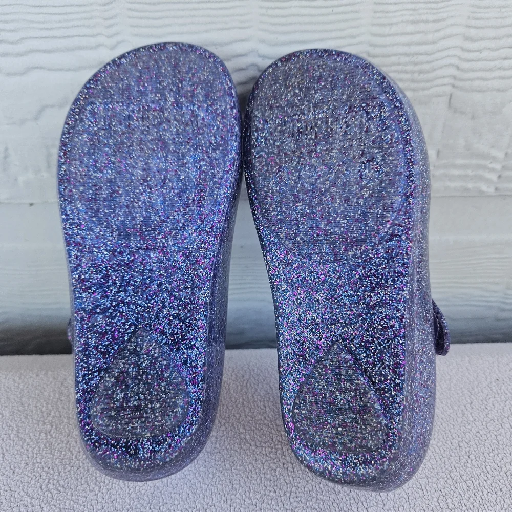 Mini Melissa Ultragirl Trick or Treat Halloween Mary Jane Purple Flats SZ 10